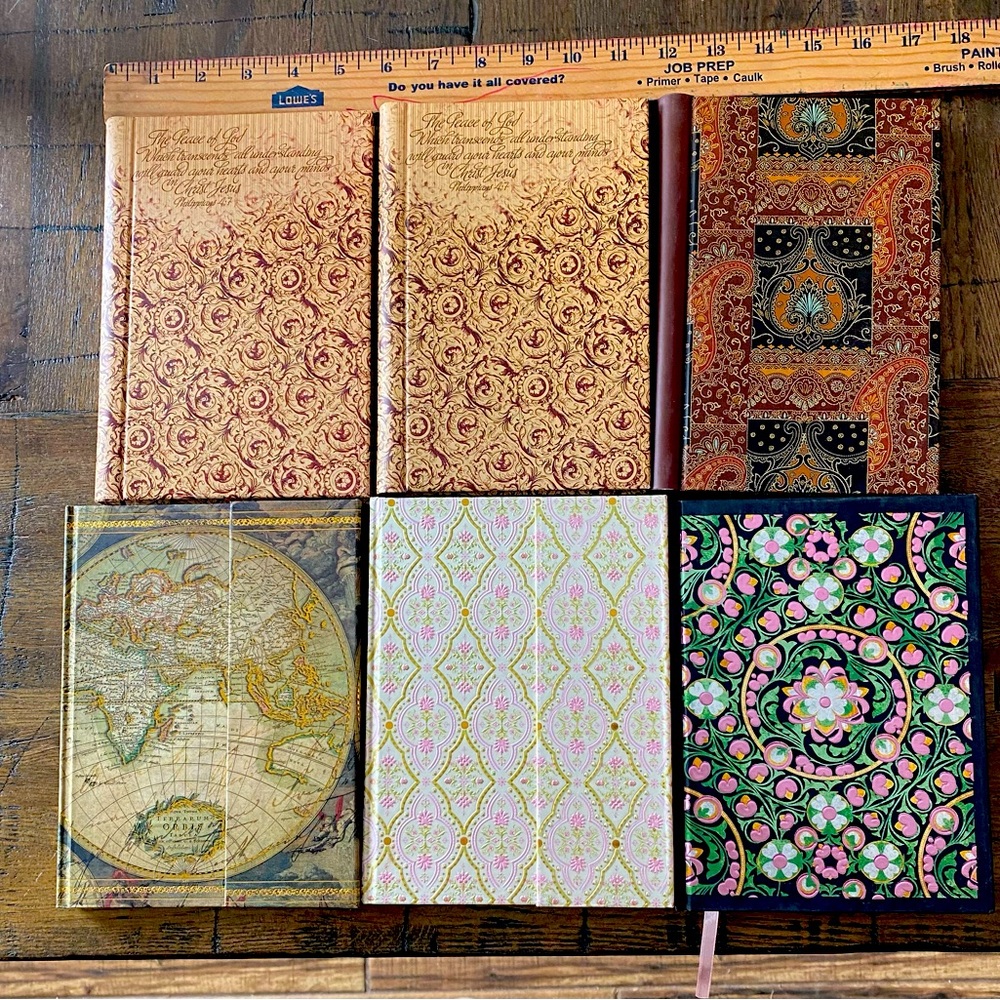 6 beautiful Journals -new.